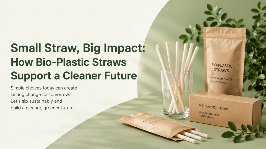 Small Straw, Big Impact: How Bio-Plastic Straws Support a Cleaner Future